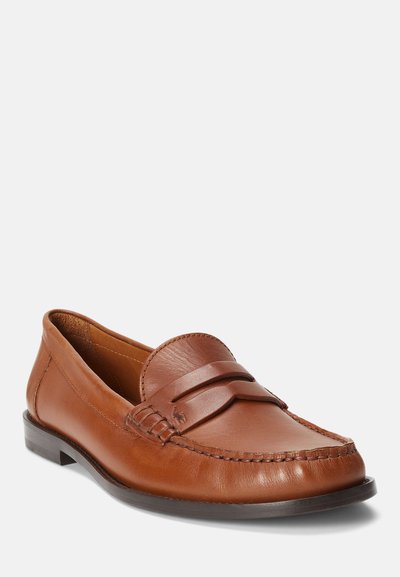Polo Ralph Lauren CALFSKIN PENNY LOAFER - Pantofi slip-on - brown