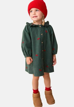 Särkkleit - dark green cherry embroidered