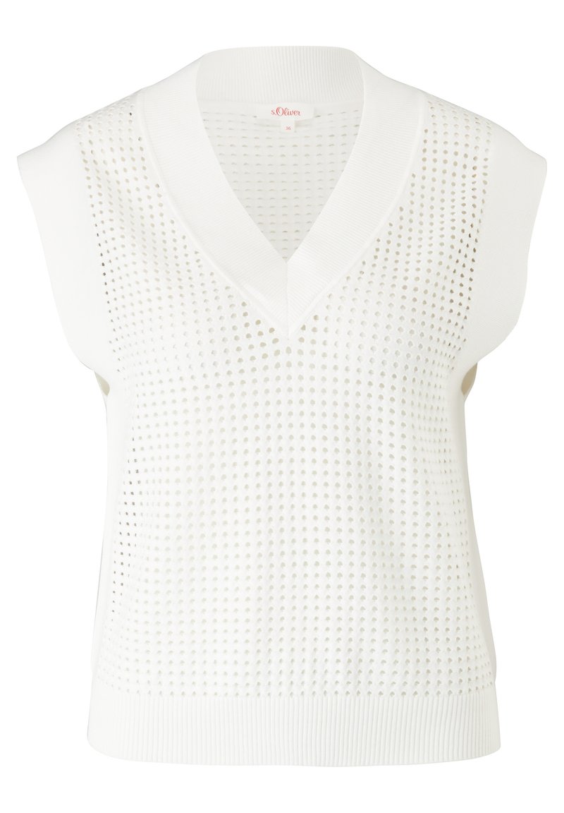 Damen T-Shirts | s.Oliver MIT LOCHMUSTER Top off white/offwhite - NV19097 Damen T-Shirts | s.Oliver MIT LOCHMUSTER Top off white/offwhite - NV19097