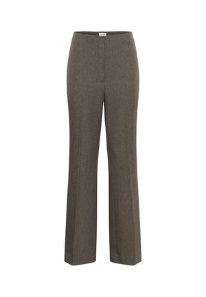 Soaked in Luxury, SLLILU CORINNE PANTS - Stoffhose - walnut melange