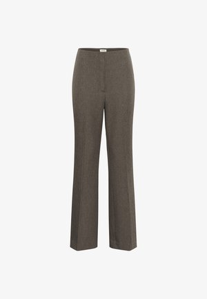 Soaked in Luxury, SLLILU CORINNE PANTS - Stoffhose - walnut melange