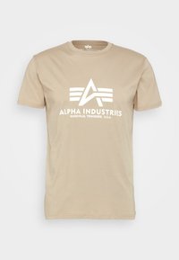 Tricou cu imprimeu - vintage sand