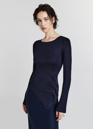 Calliope CON DRAPPEGGIO - Pullover - blu notte