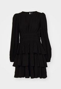 VMLISE O NECK SHORT DRESS - Vardagsklänning - black