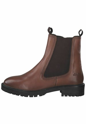 s.Oliver Bottines à plateau - cognac