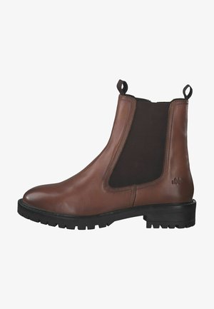s.Oliver, Botines con plataforma - cognac