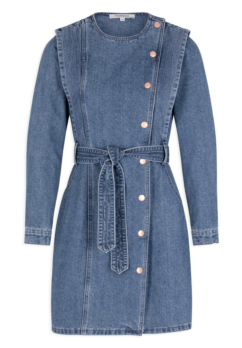 Damen Freizeitkleider | Morgan STRAIGHT BELTED Jeanskleid stone blue denim/stone-blue denim - FZ96921 Damen Freizeitkleider | Morgan STRAIGHT BELTED Jeanskleid stone blue denim/stone-blue denim - FZ96921