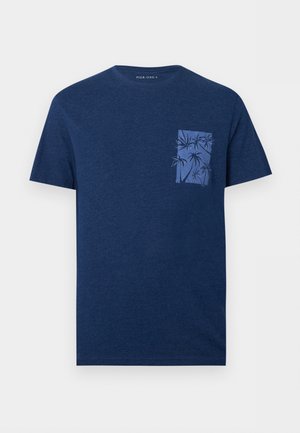 Pier One by Zalando, Μπλουζάκι με στάμπα - dark blue melange