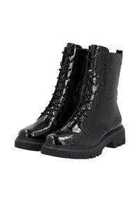 Remonte Bottines à plateau - glanzschwarz