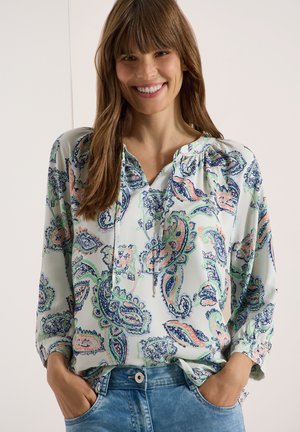 Cecil, 3/4-ARM TUNIKA MIT SPLIT NECK UND PRINT - Blouse - vanilla white