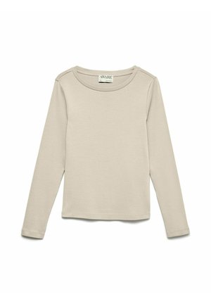 Vero Moda, BLOUSE AWBONNIE TOP - Langærmet T-shirt - whitecap gray