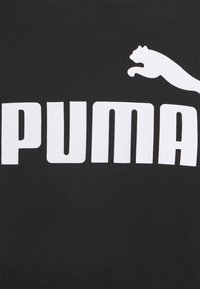 Puma CROPPED LOGO TEE - Apdrukāts T-krekls - puma black