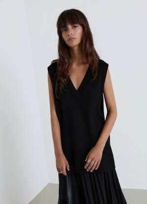 Calliope, MAGLIA TINTA UNITA - Top - ultrablack