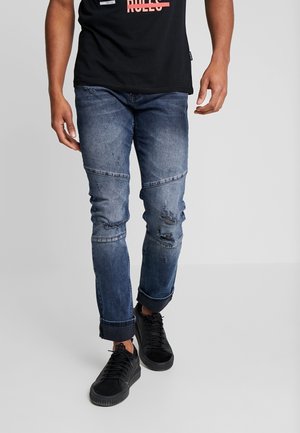 Slim fit jeans - blue-black denim