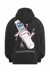 Dropsize MOBILE PHONE DESIGN - Kapuzenpullover - washedblack