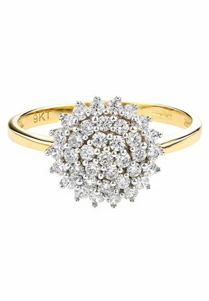 DIAMANT L'ÉTERNEL 9CT STONE SET CLUSTER - EU SIZ - Ring - gold coloured