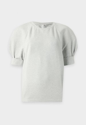 Norma Kamali, SHORT SLEEVE BOMBER 1980S - T-shirt imprimé - light heather grey