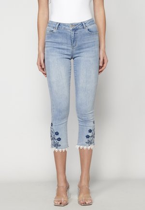 Skinny-Farkut - light blue