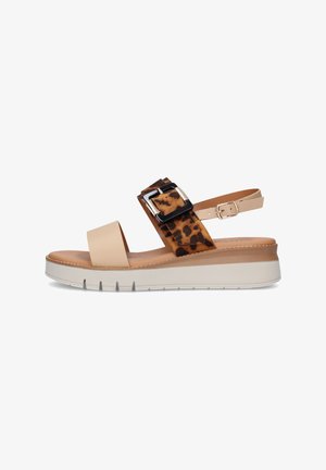 Cinzia Soft, Sandali con plateau - beige