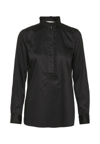 KEIXIEIW FRILL  - Blúzka so zapínaním na gombíky - black