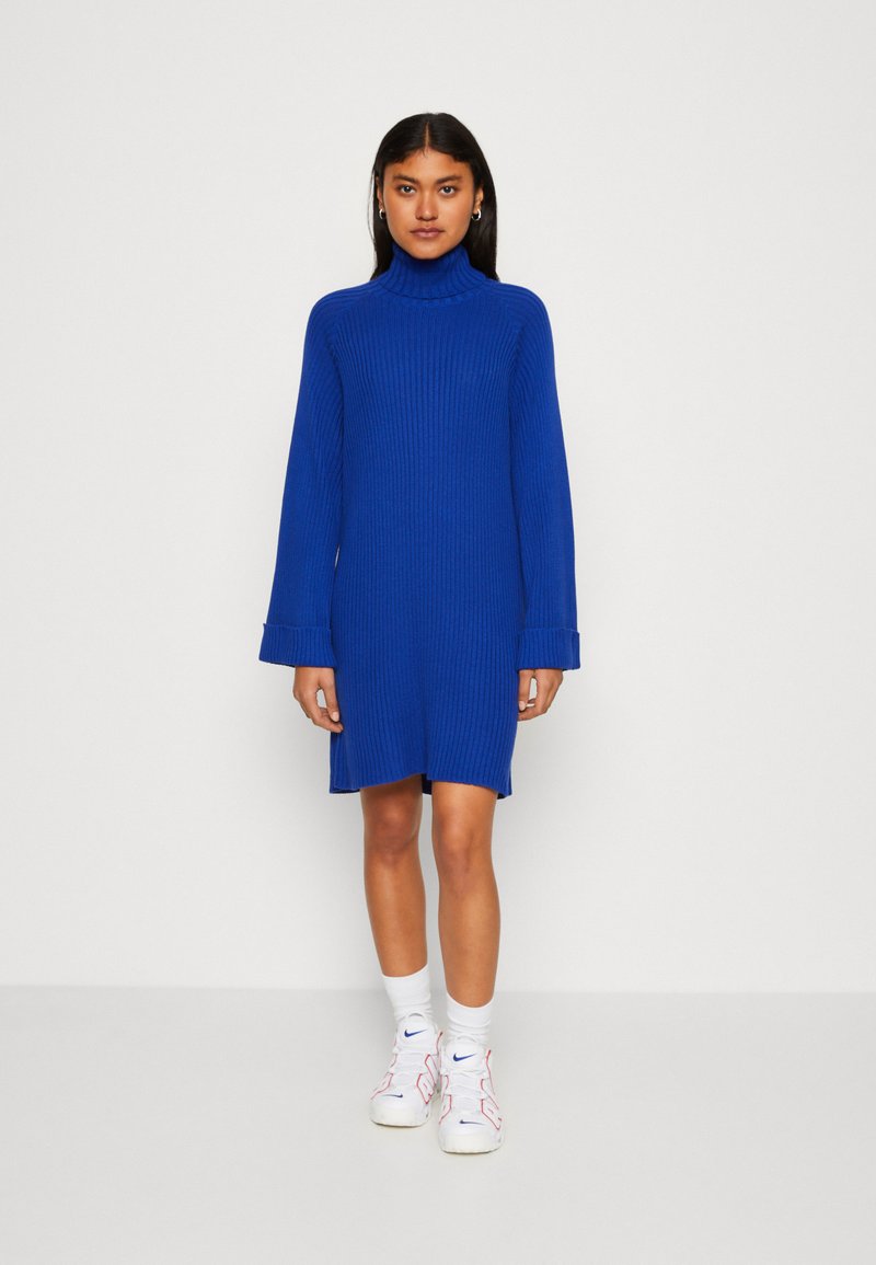 YAS MAVI ROLL NECK DRESS Jumper dress surf the web/blue Zalando.ie