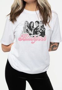 Paradiso Clothing BLACKPINK PHOTO LOGO - Print T-shirt - white