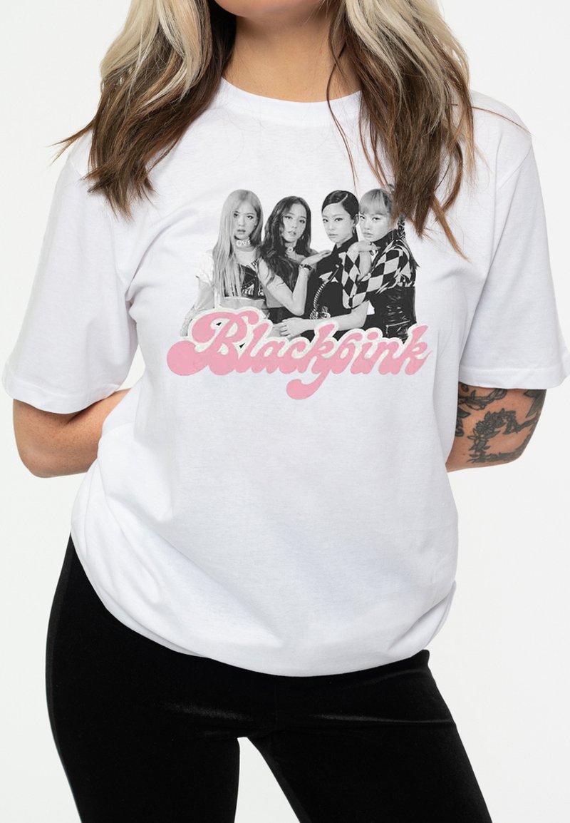 Paradiso Clothing BLACKPINK PHOTO LOGO - Print T-shirt - white