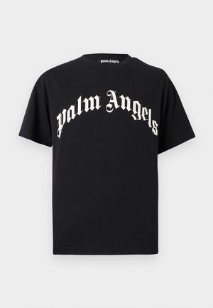 CURVED LOGO REGULAR TEE - T-Shirt print - black/off white