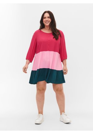 BLOCK - Tunika - rose green block