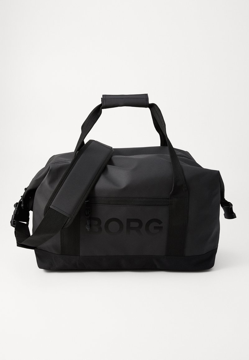 Μαύρη τσάντα σάκος κατασκευασμένη από ανθεκτικό υλικό, διαθέτει κύριο διαμέρισμα, επάνω λαβές και ρυθμιζόμενο ιμάντα ώμου. Λογότυπο εκτυπωμένο στην πλευρά.