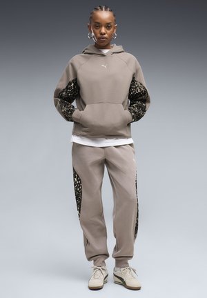 Puma, PUMA SPORT ANIMAL STANDARD HOODIE FL - Φούτερ με κουκούλα - mouse gray