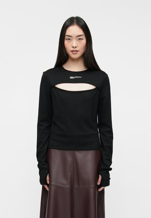 MILANO CUT OUT  - Bluză cu mânecă lungă - black