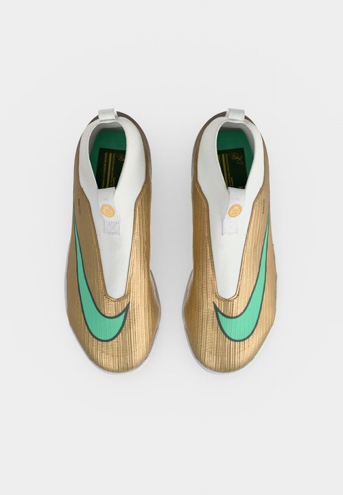 Nike JR MERCURIAL SUPERFLY 11 ACADEMY TF KYLIAN MBAPPE UNISEX - Botines de fútbol para césped - metallic gold-coloured/clear jade — foto 5