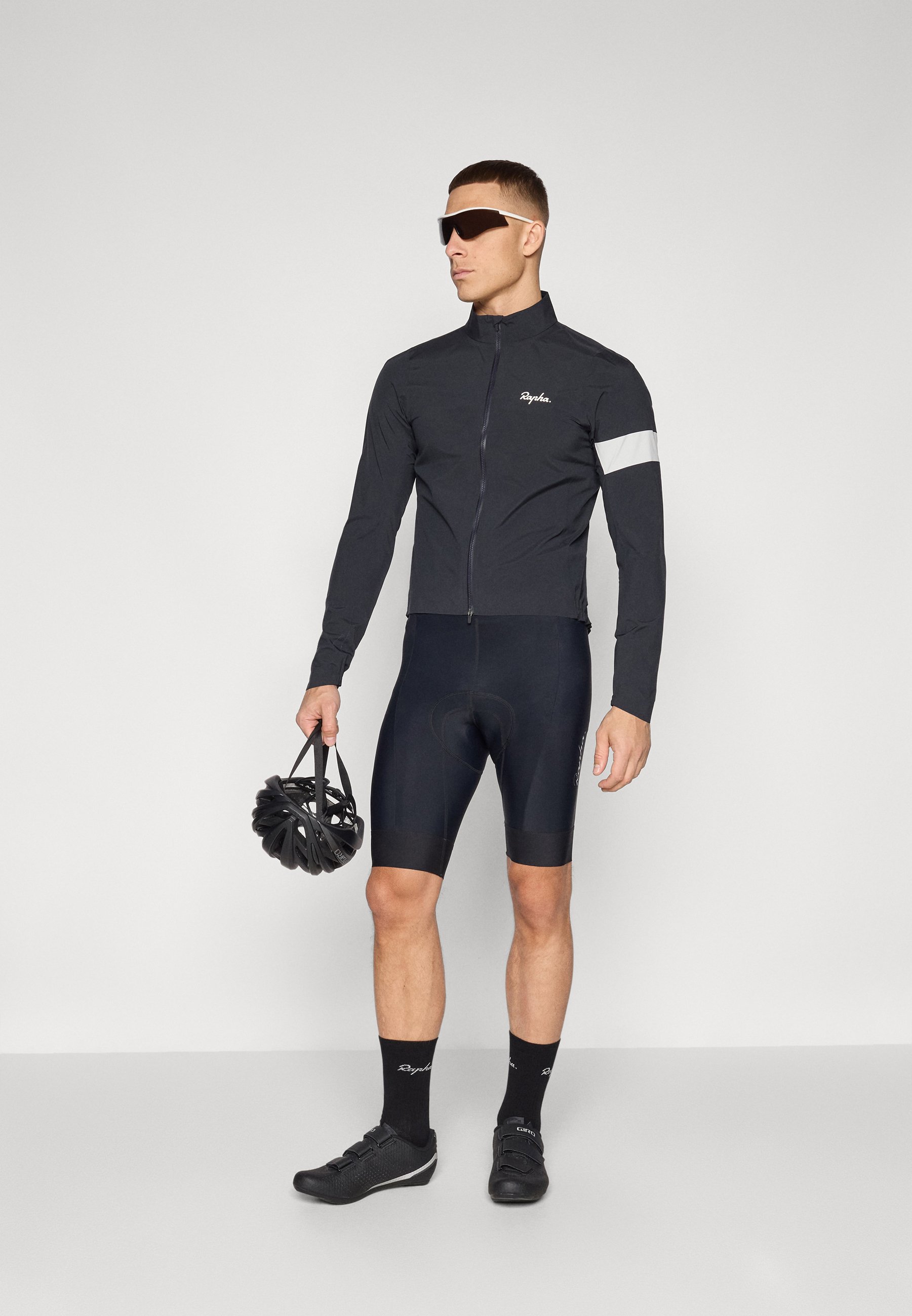 Rapha MENS CORE RAIN JACKET - Hardshell jacket - black/white/black