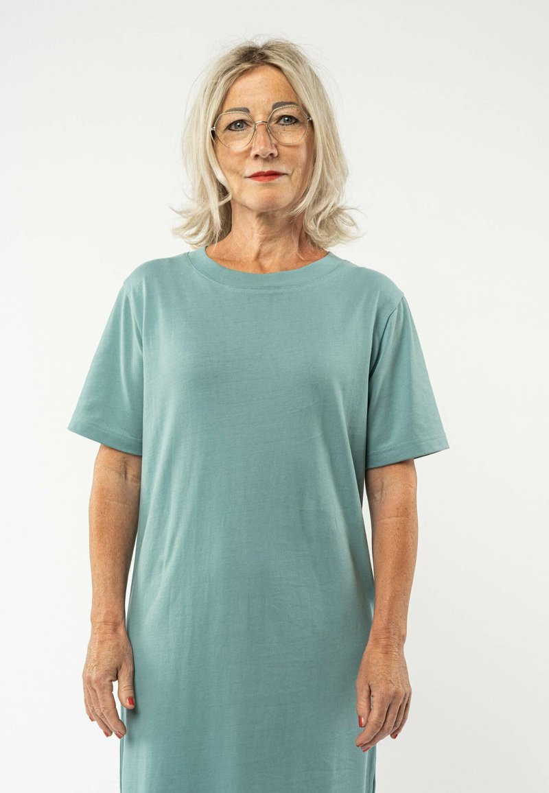 Damen Freizeitkleider | Melawear LATIKA Jerseykleid turquoise/türkis - XF29898 Damen Freizeitkleider | Melawear LATIKA Jerseykleid turquoise/türkis - XF29898