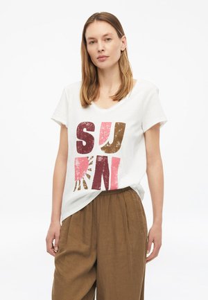 s.Oliver T-SHIRT - T-shirt print - weiß