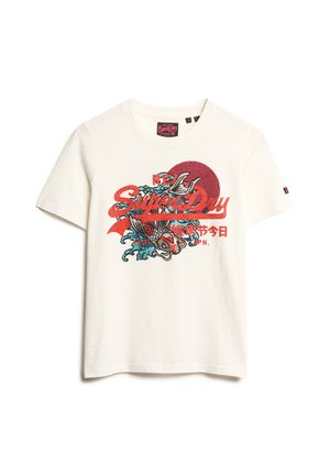 Superdry & Co TOKYO VINTAGE LOGO GRAPHIC - T-shirts print - winter white