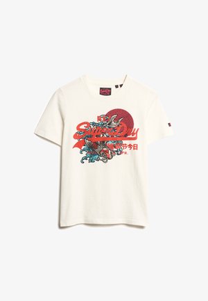 Superdry & Co TOKYO VINTAGE LOGO GRAPHIC - T-Shirt print - winter white