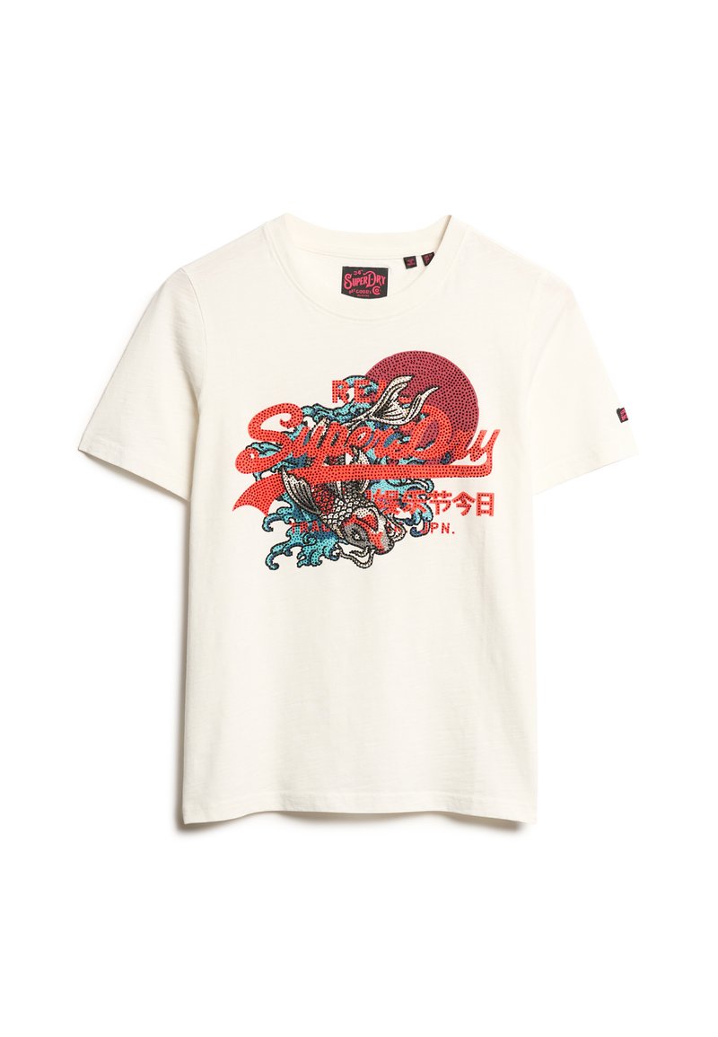 Superdry & Co T-shirt print wit Superdry & Co T-shirt print wit