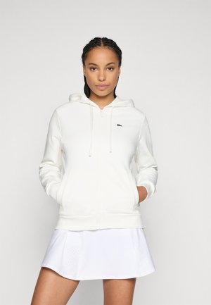 HOODED CLASSIC - Užtrauktuku užsegamas treningas - flour