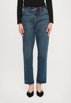 POCKETS PANT - Mom Jeans - dark blue denim
