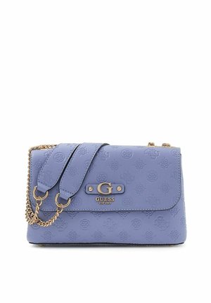 DITA CONVERTIBLE FLAP - Sac bandoulière - grey/blue logo