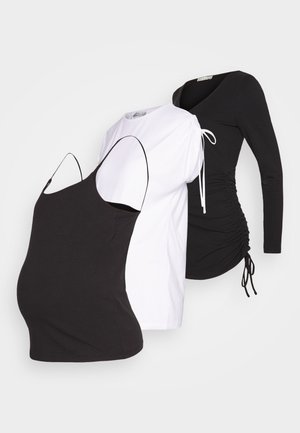 SET - Μπλούζα με μακριά μανίκια - black/white