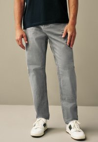 Next REGULAR FIT OVERDYED - Jean droit - light grey