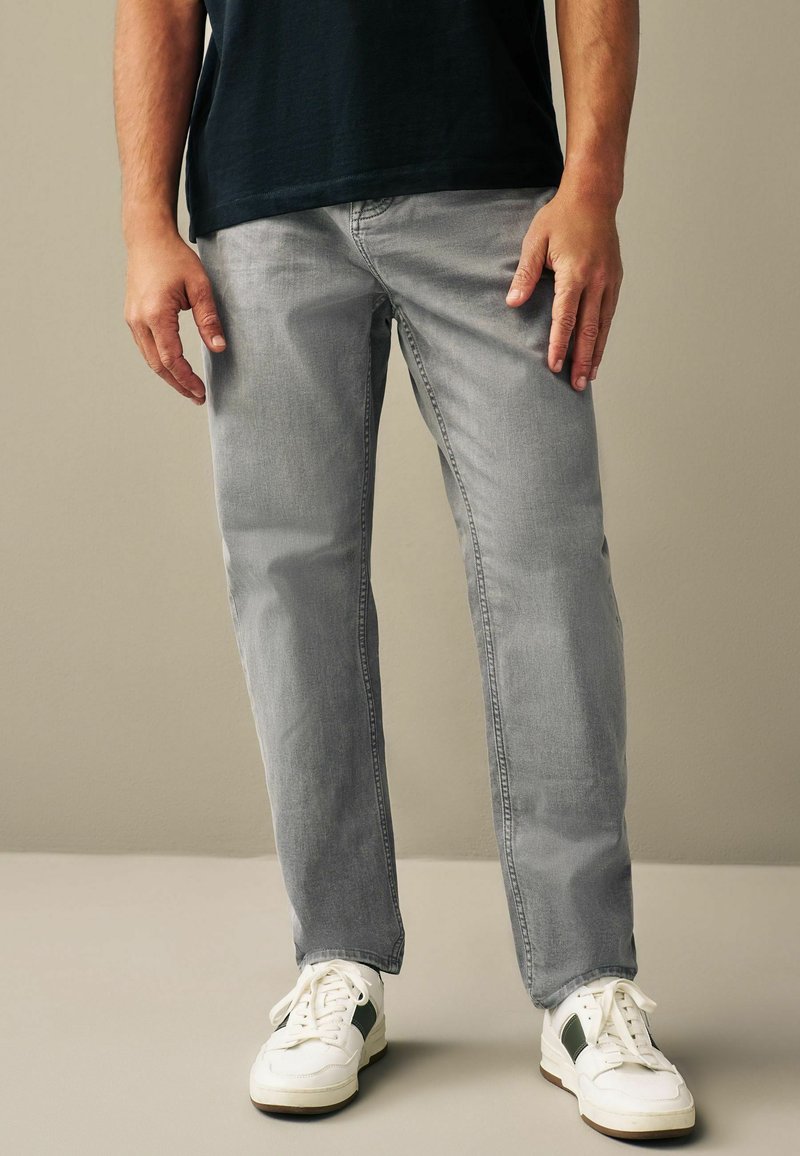 Next REGULAR FIT OVERDYED - Jean droit - light grey