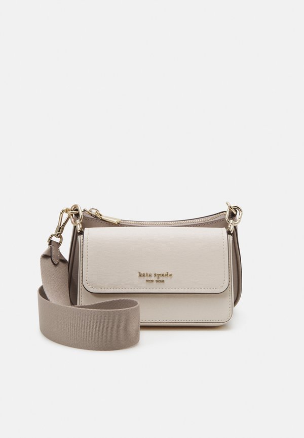 DOUBLE UP COLORBLOCKED CROSSBODY SET - Cross body bag - warm taupe multi4