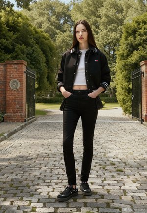 Tommy Jeans NORA - Aptempti džinsai - denim black
