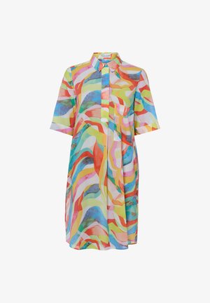 Marie Lund, MARIE LUND KLEID - Blusenkleid - zitrone mehrfarbig