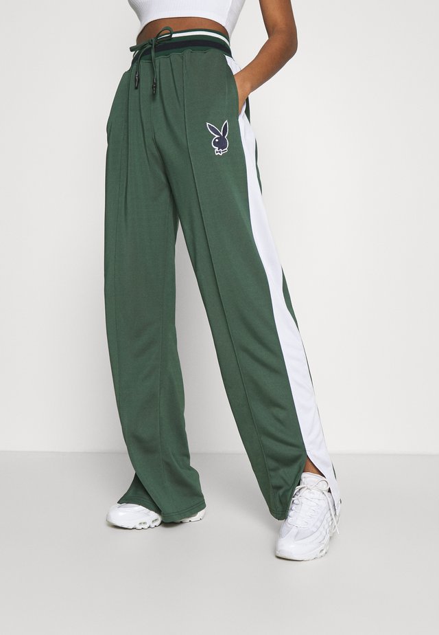 PLAYBOY VARSITY WIDE LEG TRICOT PANTS - Jogginghose - green