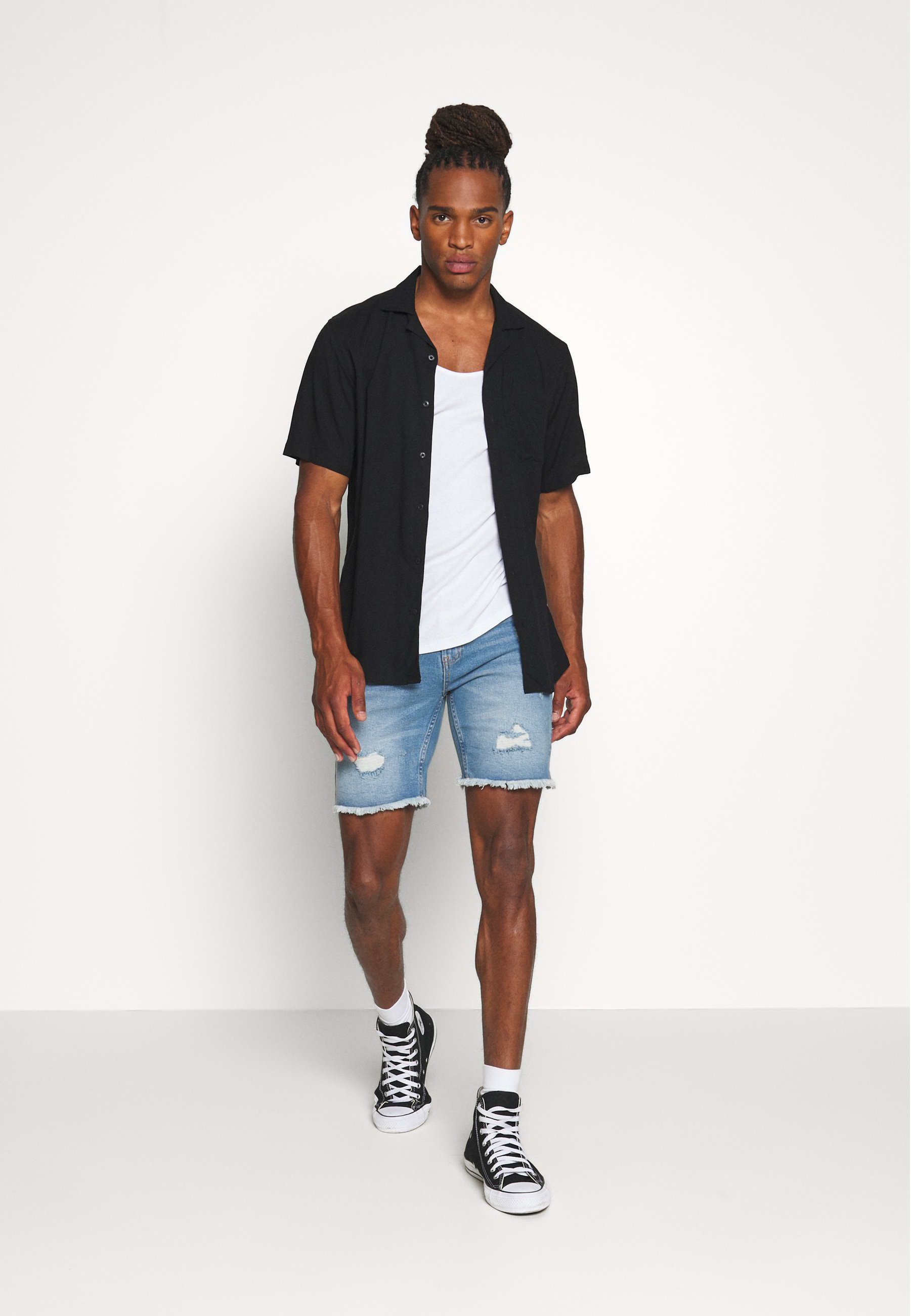 Uomo Shorts di jeans - blue heavy Uomo Shorts di jeans - blue heavy